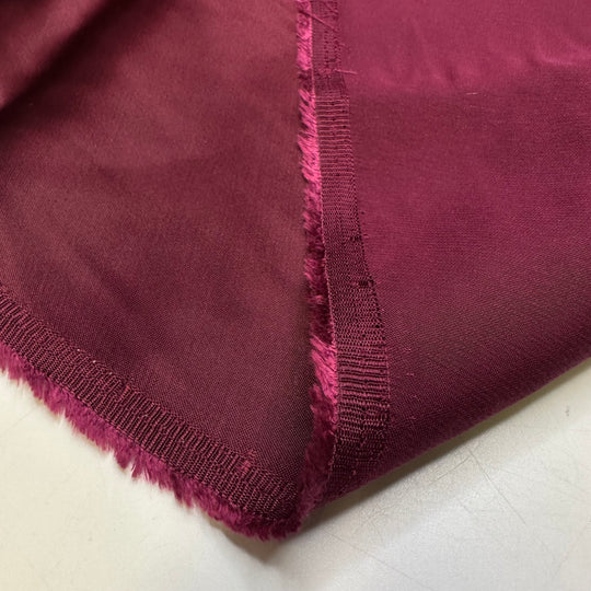 Dont Forget The Wine - Satin Cotton Blend Woven - Burgundy - 2M Bundle