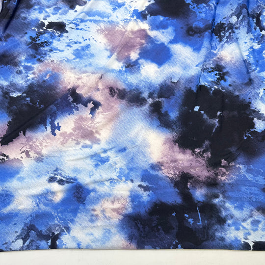 NTF - July 4 - Jersey Poly/Spandex Knit - Blue/Purple Abstract - Bundles