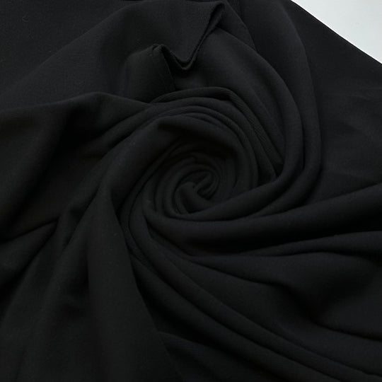 Time To Pack - Rib Knit Cotton Blend Knit - Black - 2M Bundle