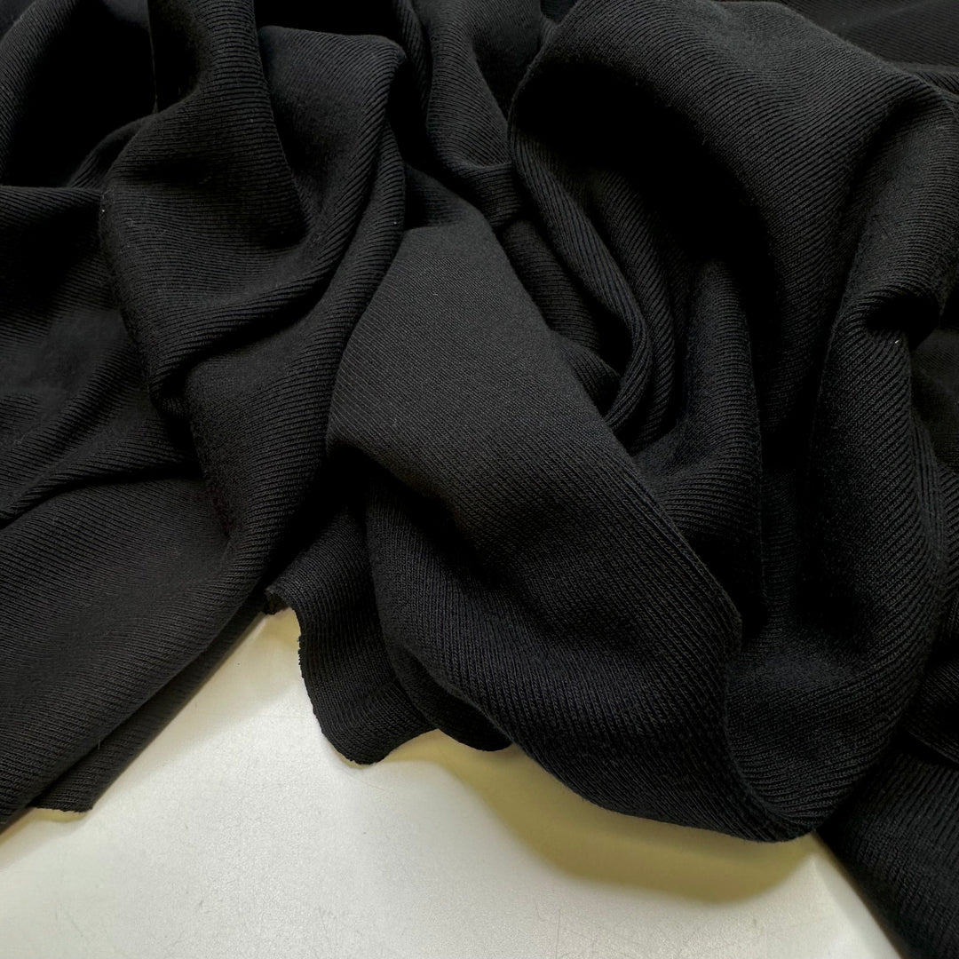 Time To Pack - Rib Knit Cotton Blend Knit - Black - 2M Bundle