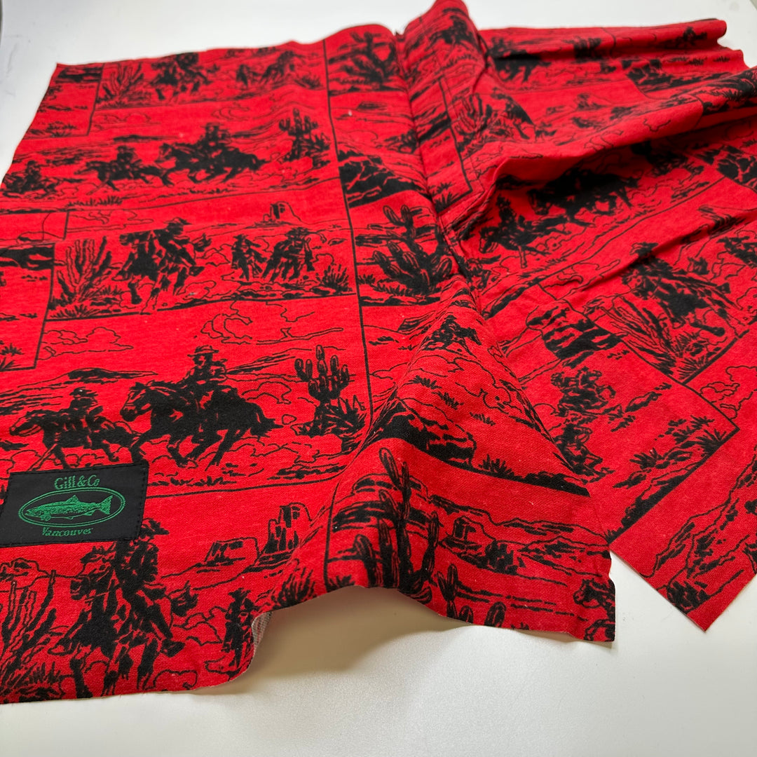 Small Boxer Kits - Batik Cotton Blend Woven - Red/Black Desert Cowboy - 0.5M Bundle