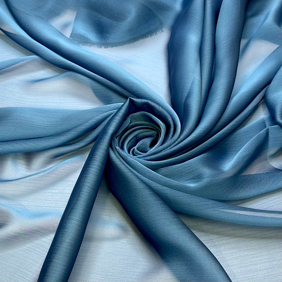 Swimming Every Day - Poly Woven - Blue - Bundles