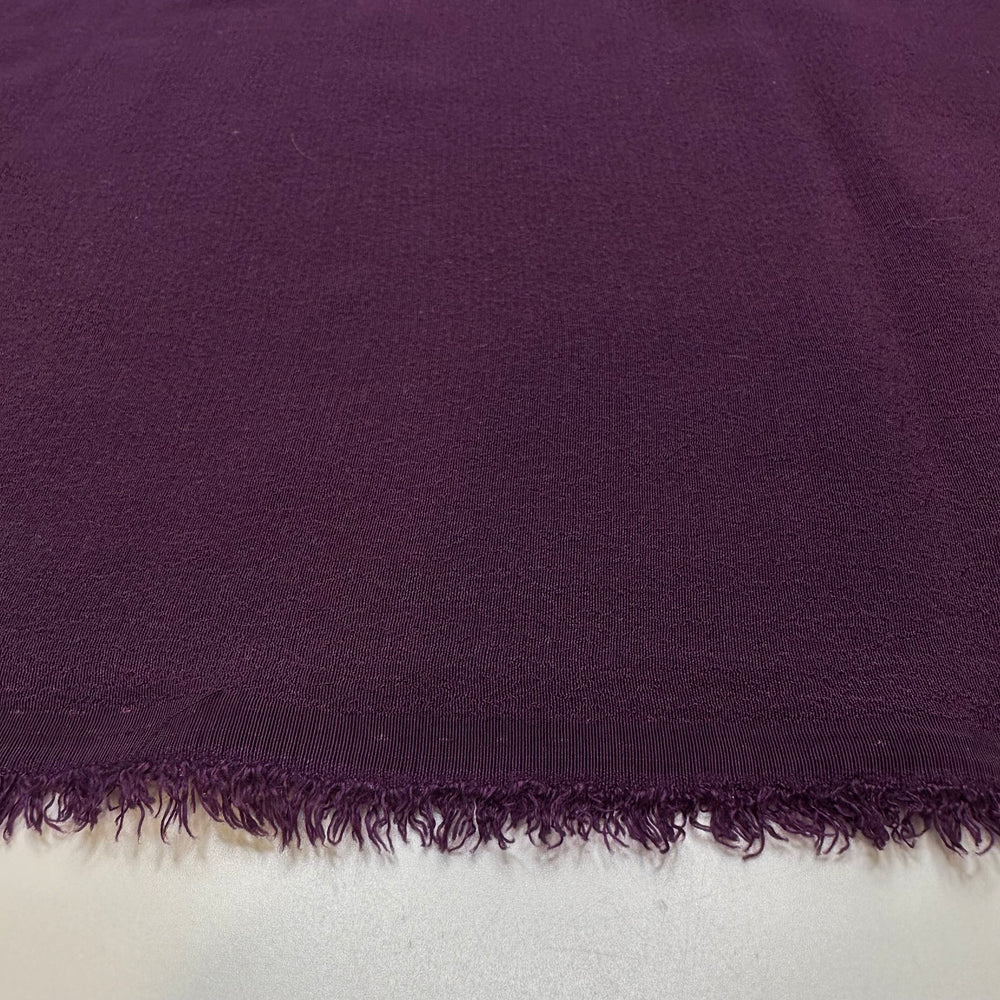 Starting A New Book - Crepe Cotton Blend Woven - Dark Purple - Bundles