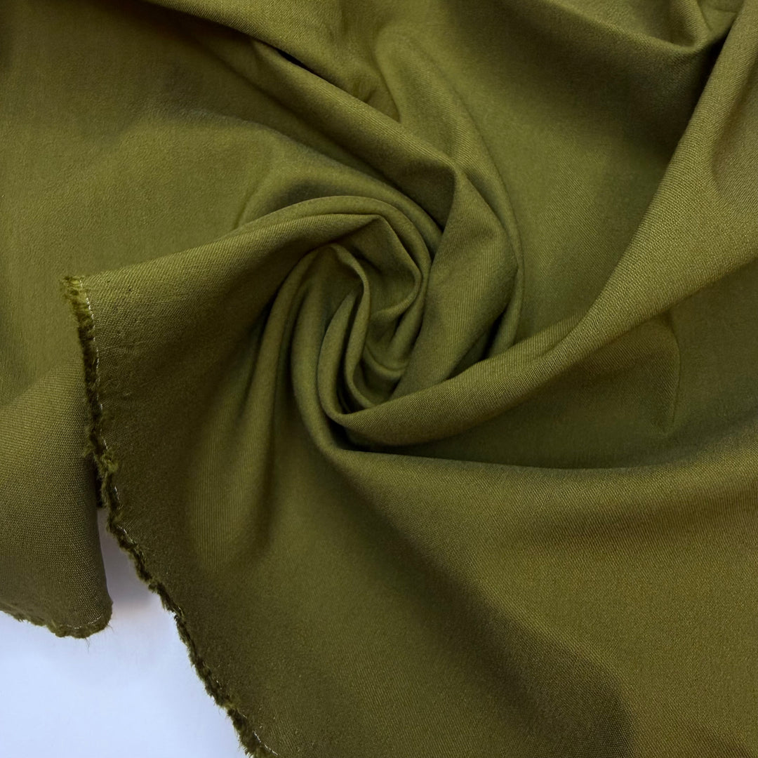 Forest Bathing - Twill Weave Nylon/Spandex Woven - Bright Olive Green - 2M Bundle