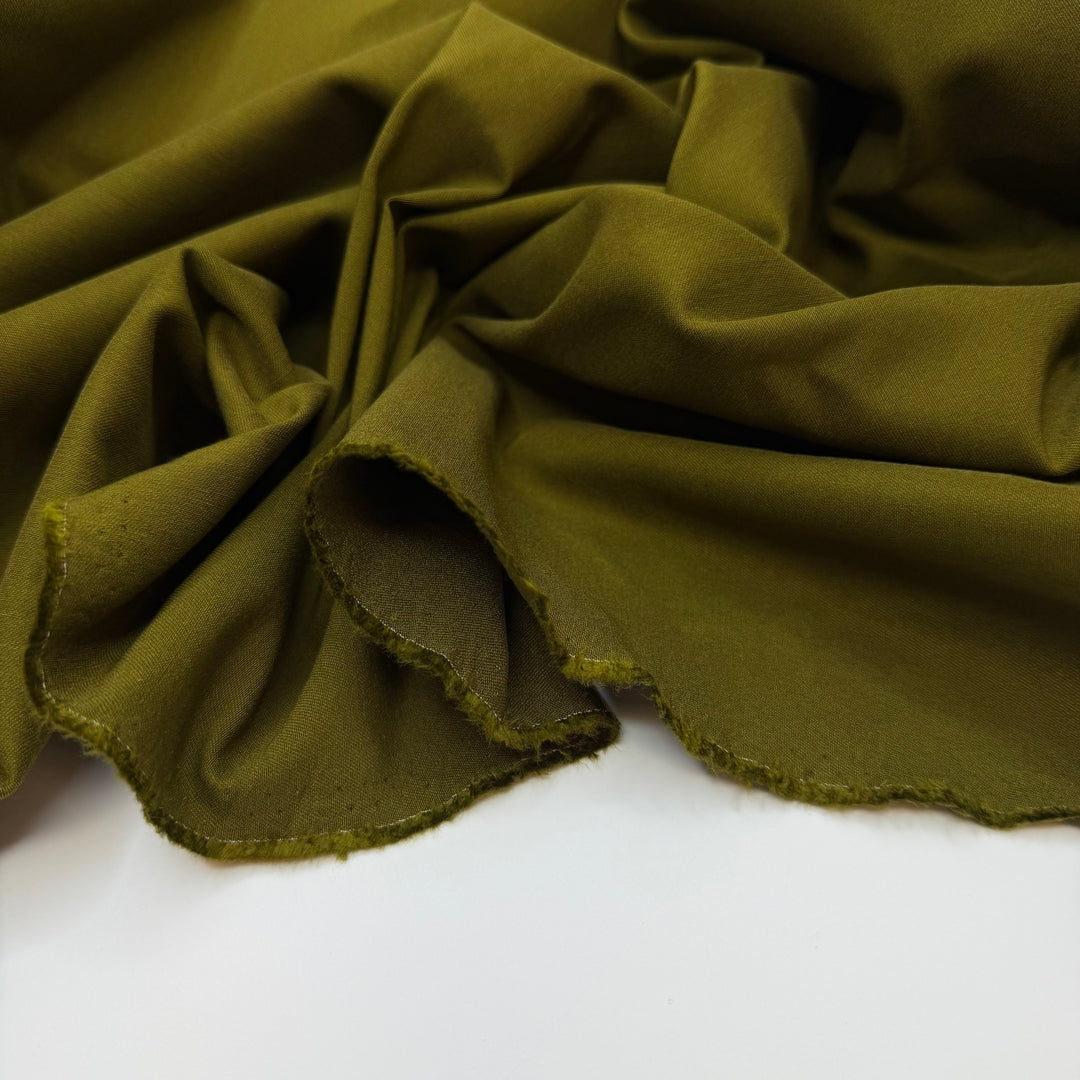 Forest Bathing - Twill Weave Nylon/Spandex Woven - Bright Olive Green - 2M Bundle