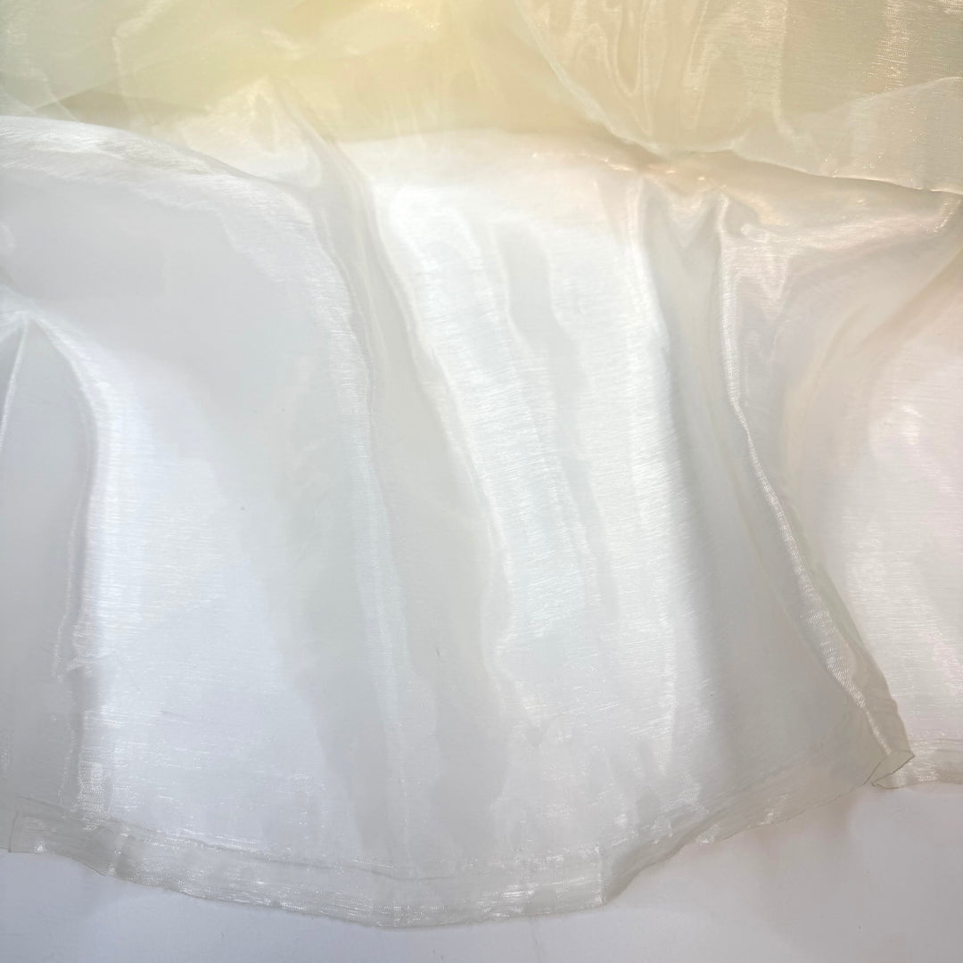 Champagne Bubbles - Organza Poly Woven - Champagne Cream - Bundles
