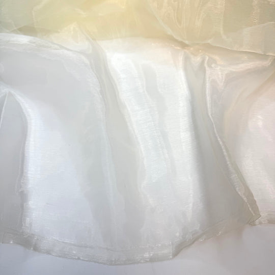 Champagne Bubbles - Organza Poly Woven - Champagne Cream - Bundles