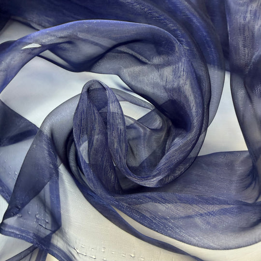 Jewelled Lapis - Organza Poly Woven - Dark Navy - Bundles