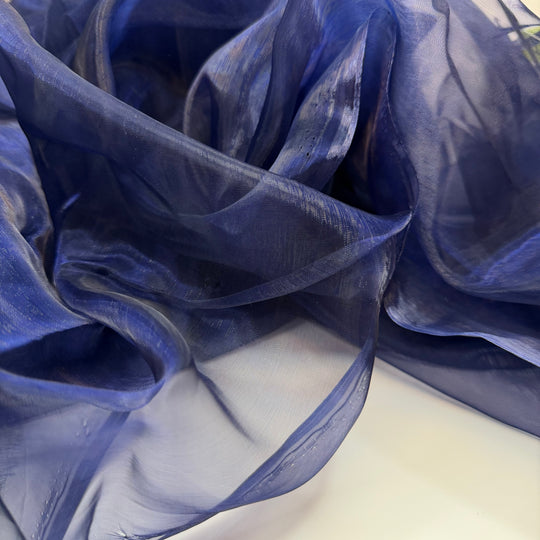 Jewelled Lapis - Organza Poly Woven - Dark Navy - Bundles
