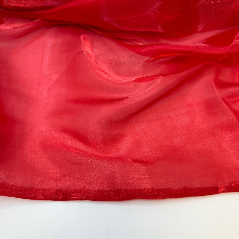 In A Red Dress - Liquid Organza Poly/Metallic Woven - Red - Bundles