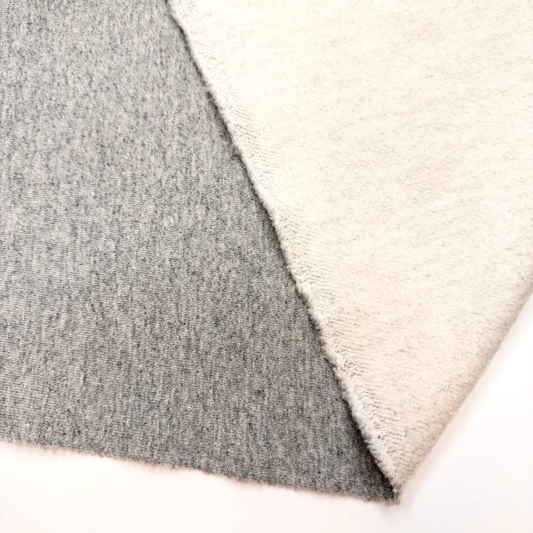 Fast Forward Through The Previews - Brushed French Terry Cotton/Poly Knit - Light Grey - 2M Bundle