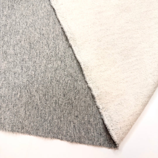 Fast Forward Through The Previews - Brushed French Terry Cotton/Poly Knit - Light Grey - 2M Bundle