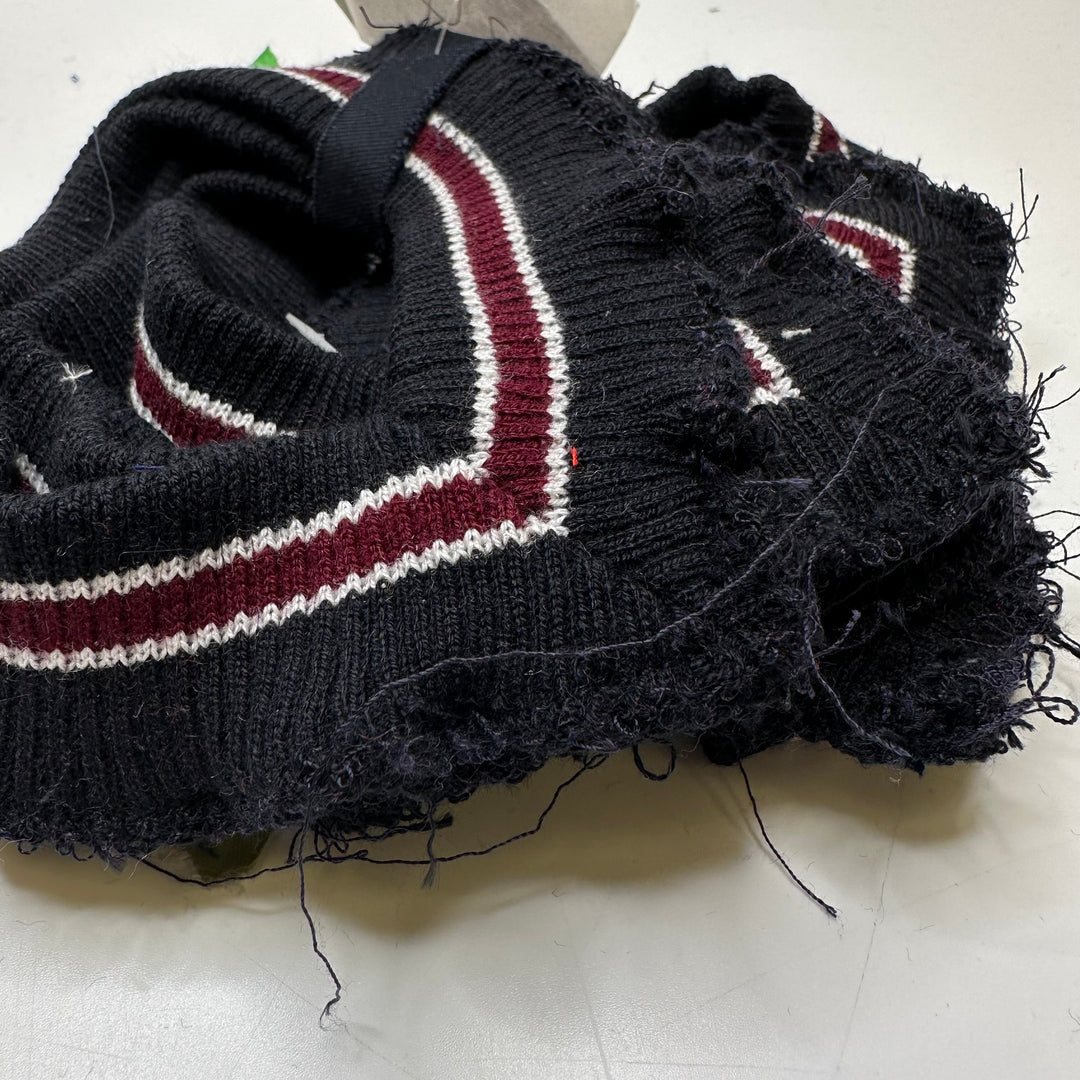 Collars Ribbing - Navy/Burgundy Stripes - 10 Pack