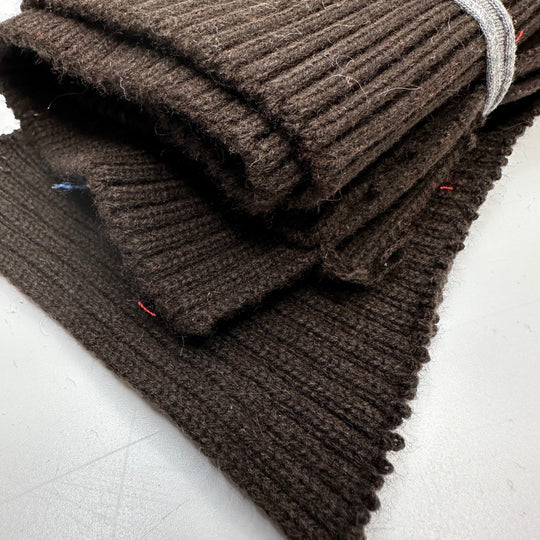 Cuffs Ribbing - Double Width - Dark Brown - 2 Pack