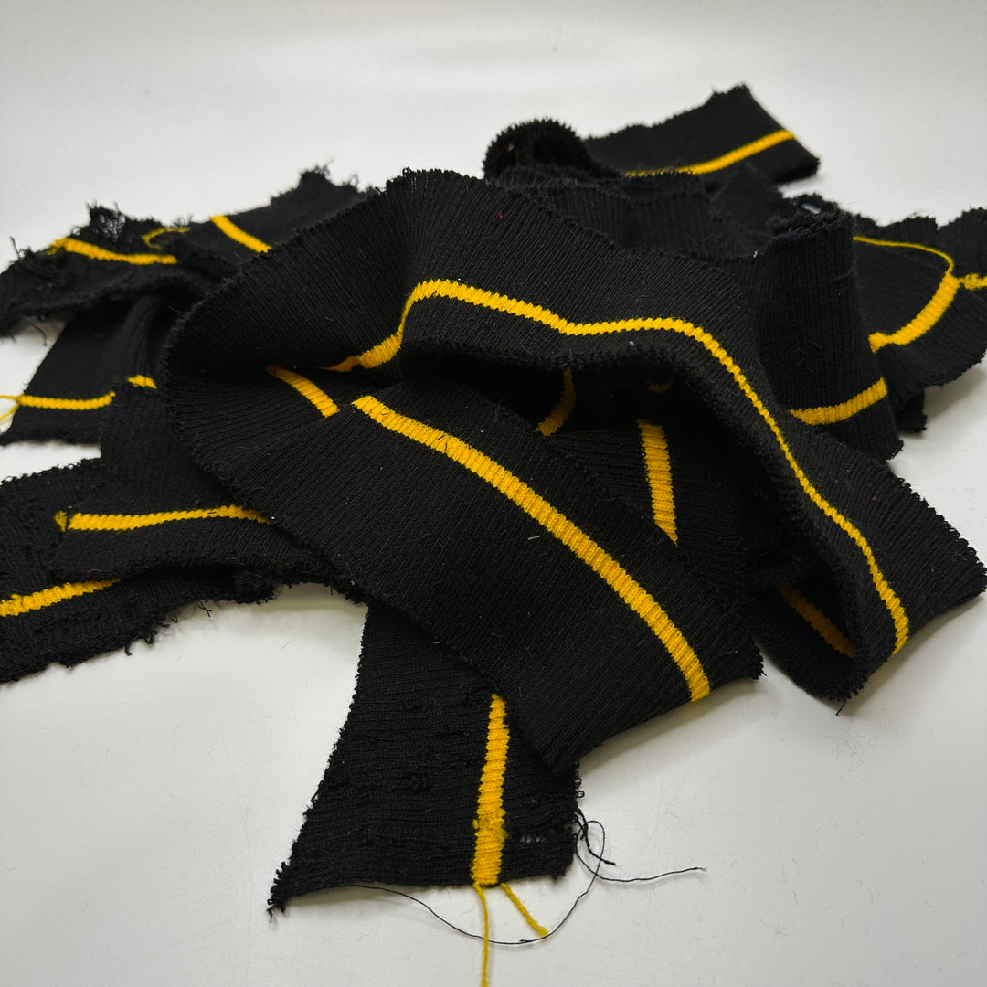 Ribbing - Black/Yellow Stripes - 9 Pack