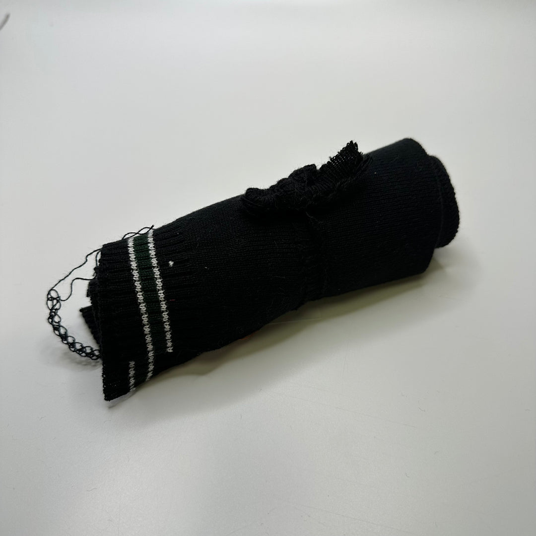 Cuffs Ribbing - Black/Green Stripes - 9 Pack