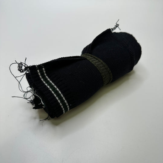 Cuffs Ribbing - Black/Green Stripes - 10 Pack