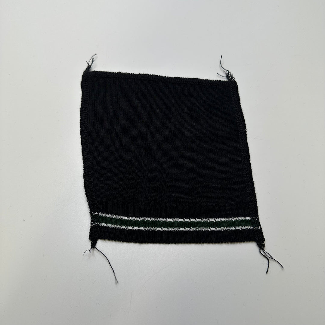 Cuffs Ribbing - Black/Green Stripes - 10 Pack