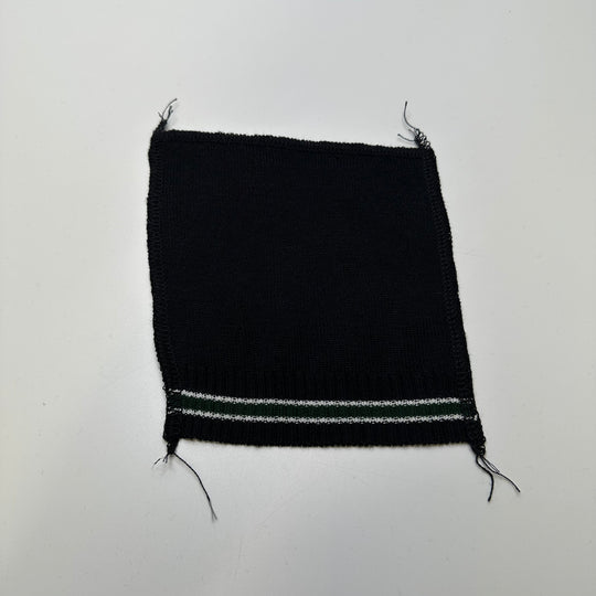 Cuffs Ribbing - Black/Green Stripes - 10 Pack