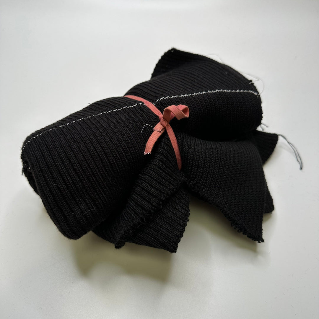 Ribbing - Double Width - Black - 2 Pack