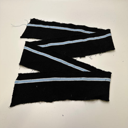 Ribbing - Light Black/Blue Stripes - 4 Pack