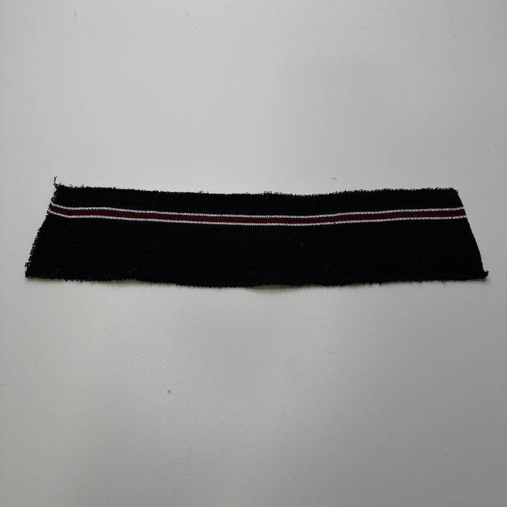 Ribbing - Black/Red Stripes - 12 Pack