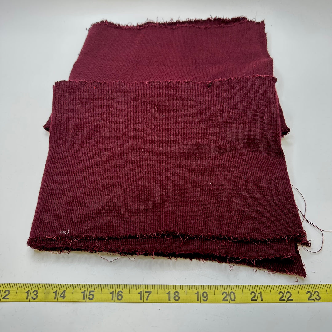 Multi-Use Ribbing - Double Width - Burgundy - 2 Pack