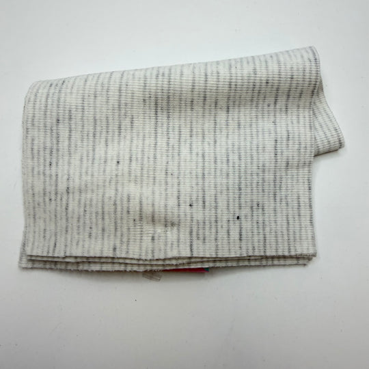 Collars Ribbing - Double Width - White/Grey Heathered - 2 Pack