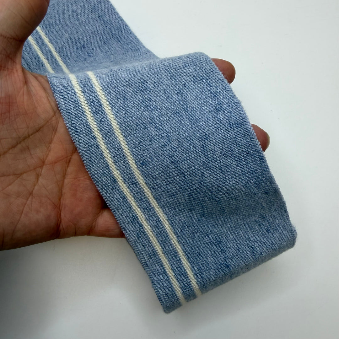 Ribbing - Blue/White Stripes - 2 Pack