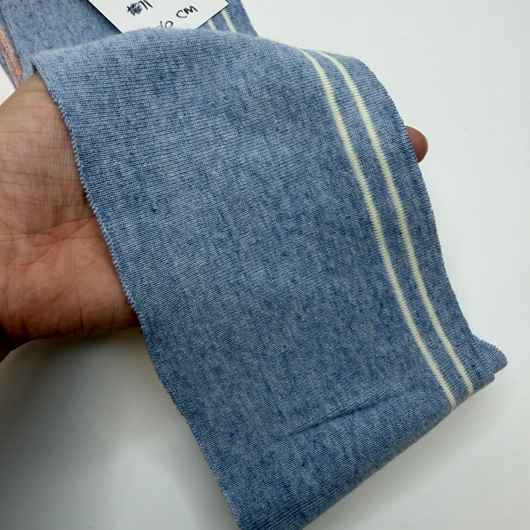 Ribbing - Blue/White Stripes - 2 Pack