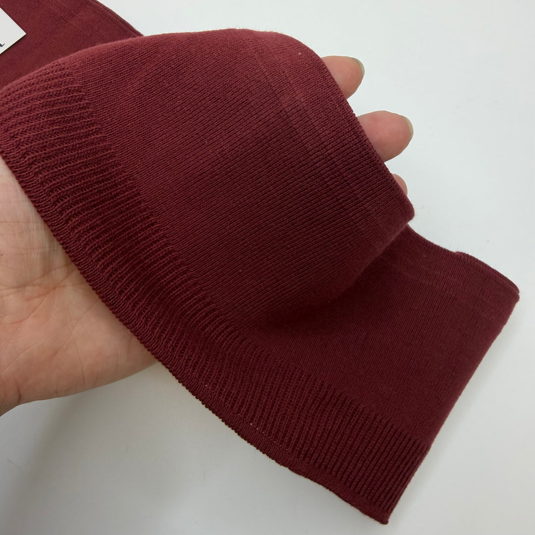 Ribbing - Double Width - Burgundy - 2 Pack