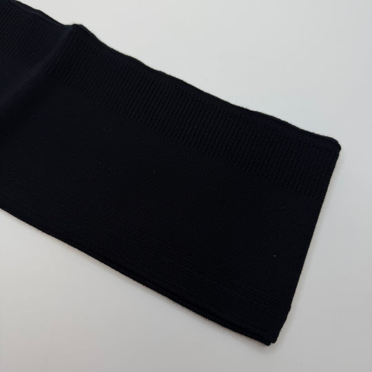 Ribbing - Double Width - Black - 2 Pack