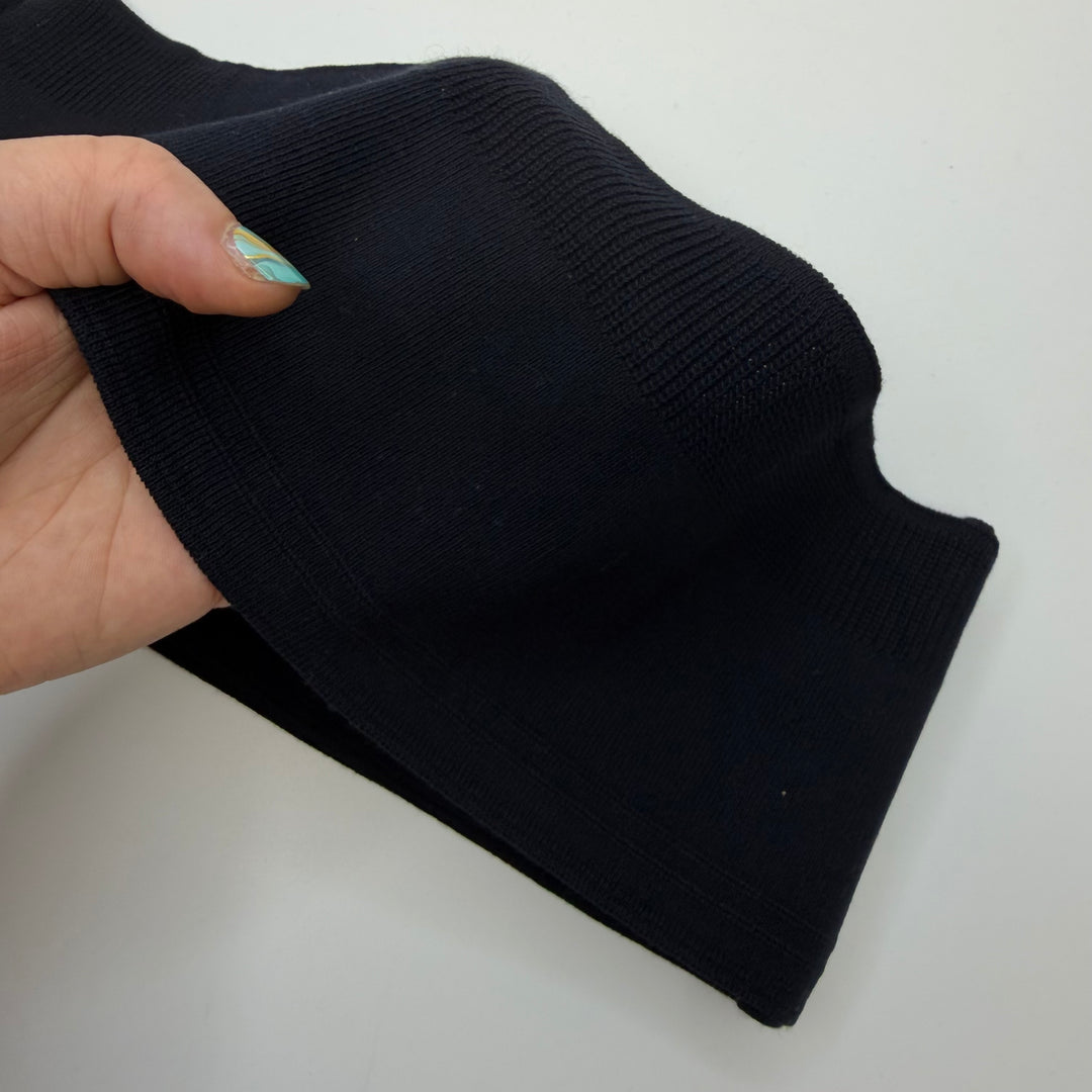 Ribbing - Double Width - Black - 2 Pack