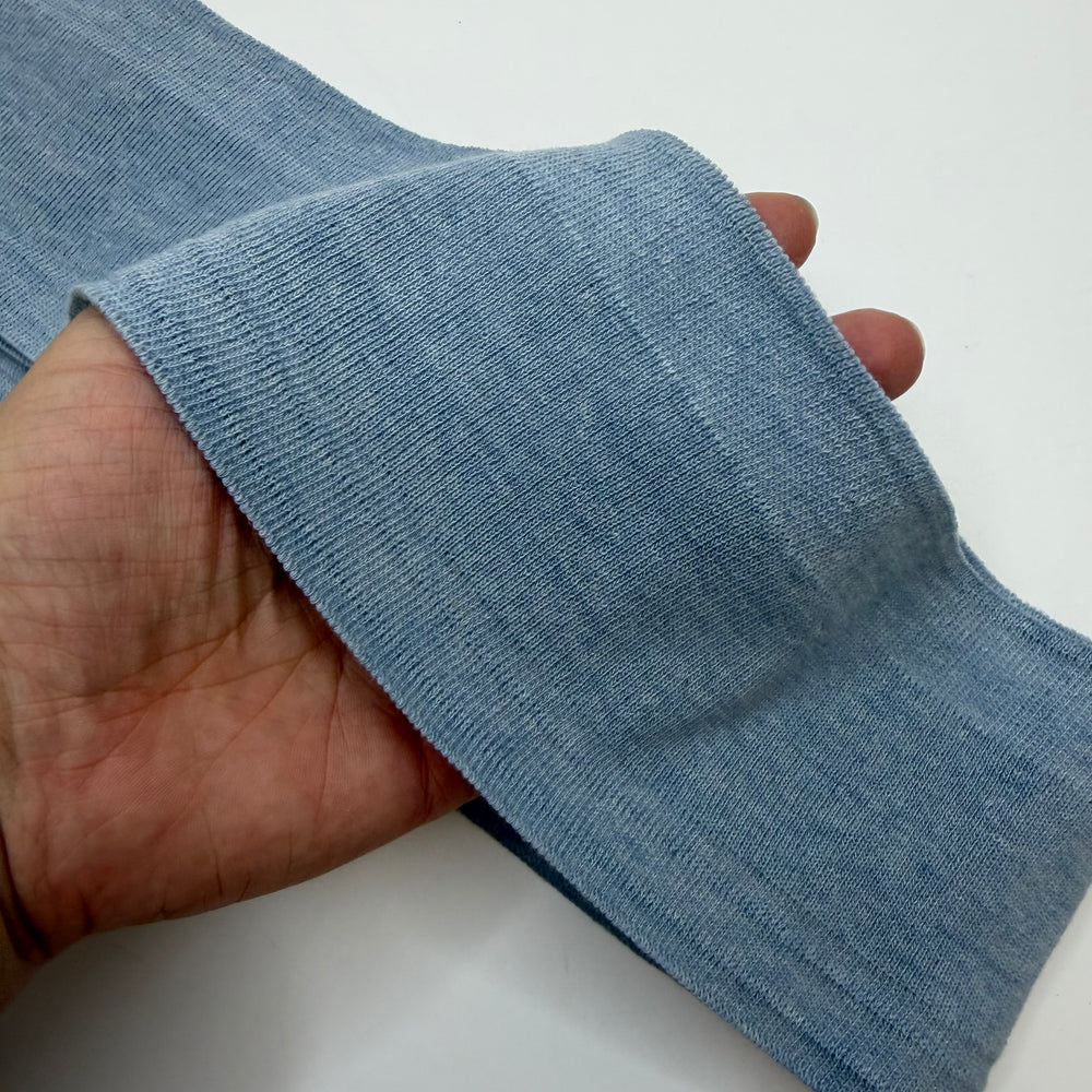 Ribbing - Double Width - Light Blue - 2 Pack