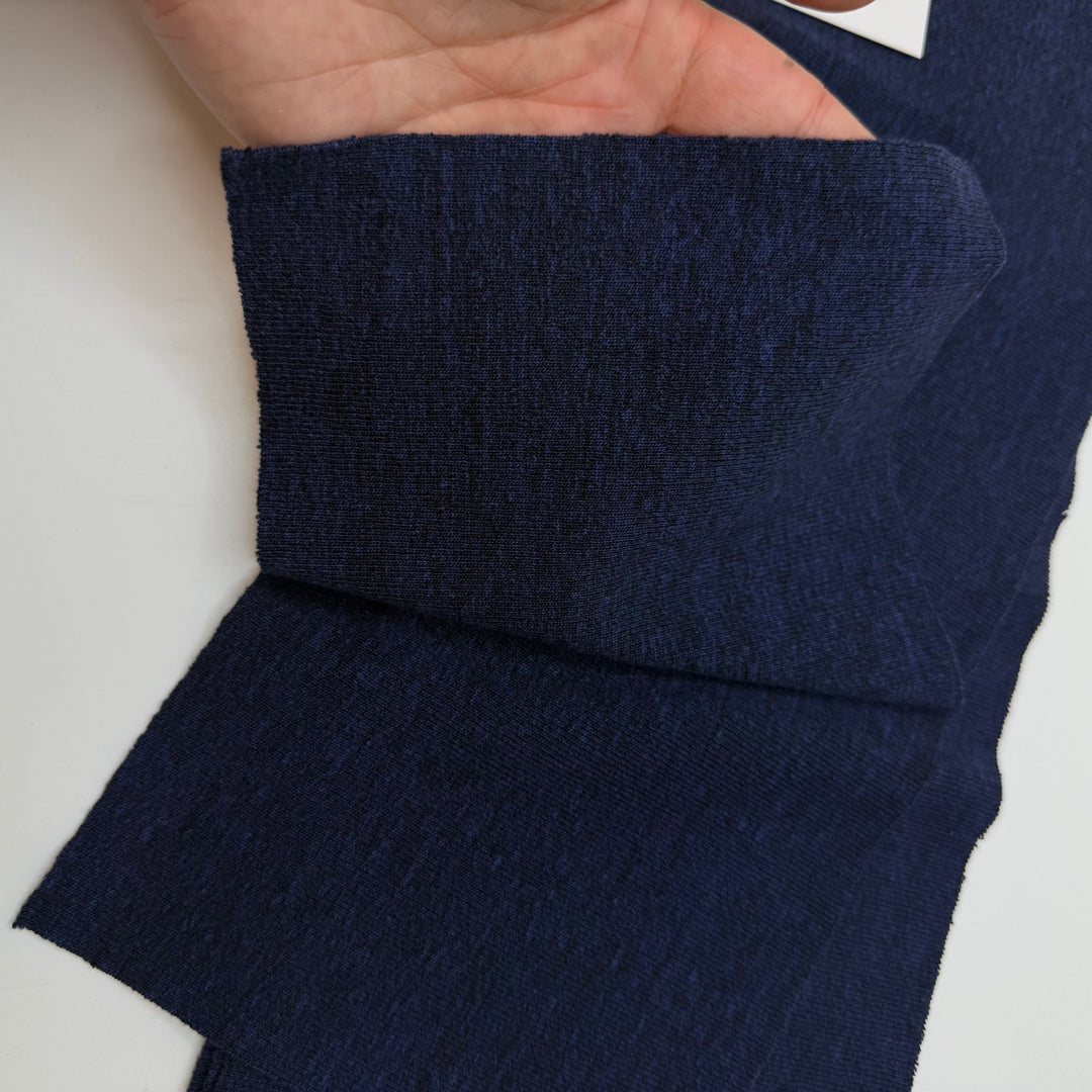 Collars Ribbing - Double Width - Dark Navy - 5 Pack