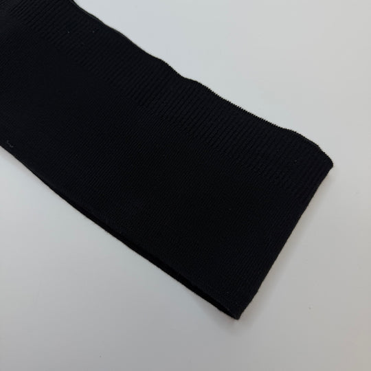 Ribbing - Double Width - Black - 2 Pack