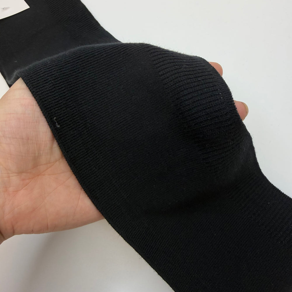 Ribbing - Double Width - Black - 2 Pack