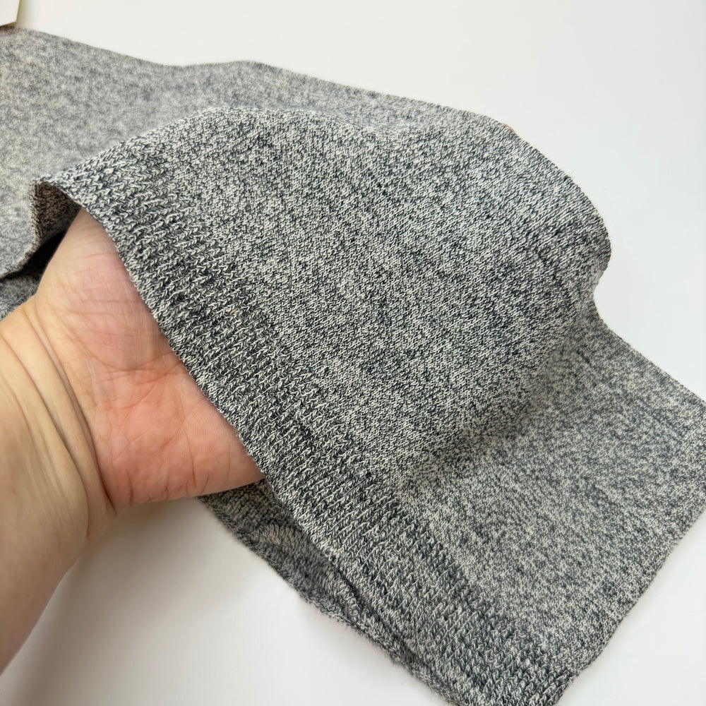Ribbing - Double Width - Grey Heathered - 2 Pack
