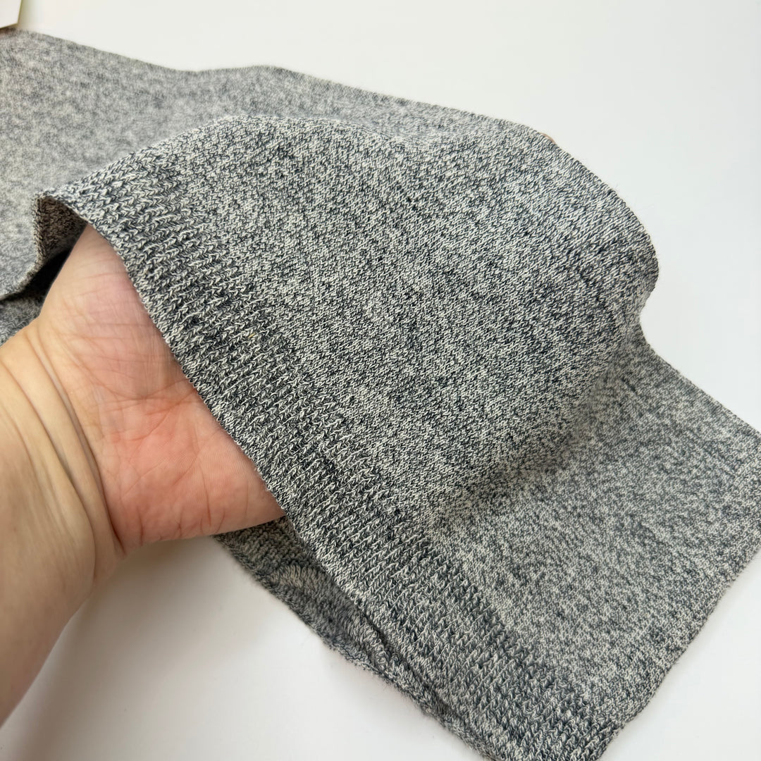 Ribbing - Double Width - Grey Heathered - 2 Pack