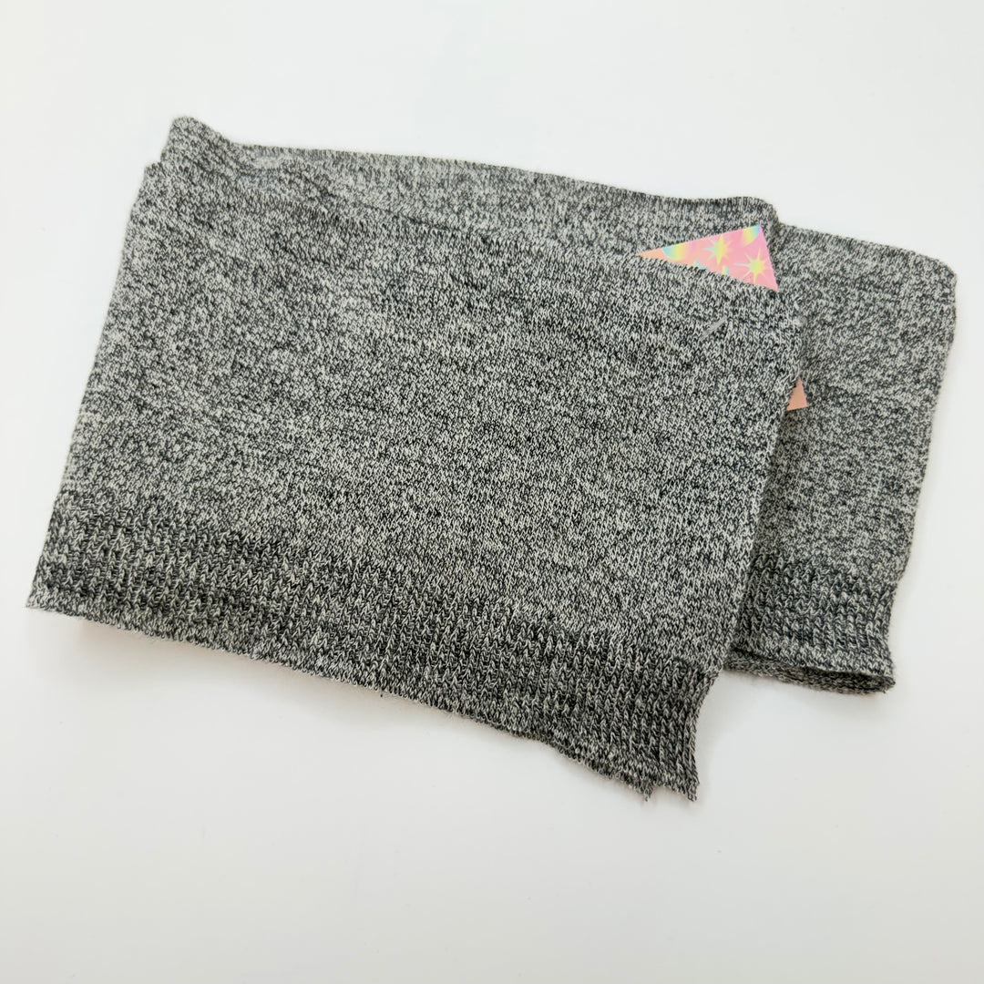 Ribbing - Double Width - Grey Heathered - 2 Pack