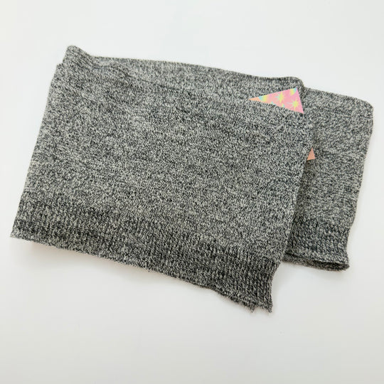 Ribbing - Double Width - Grey Heathered - 2 Pack