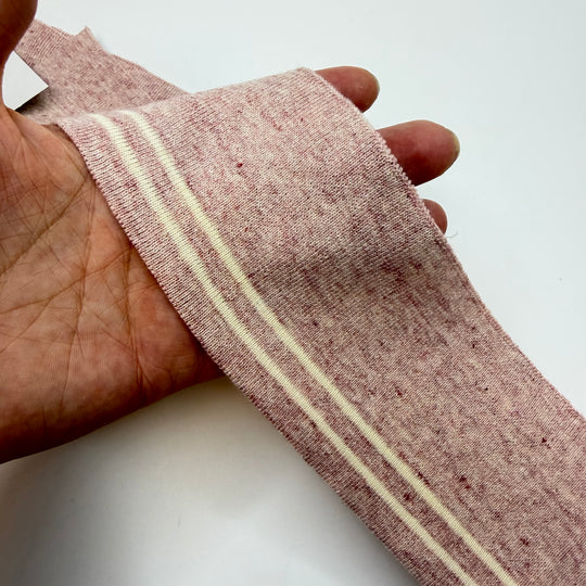 Ribbing - Light Pink/Cream Stripes - 2 Pack