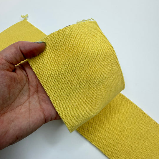 Collars Ribbing - Yellow - 2 Pack