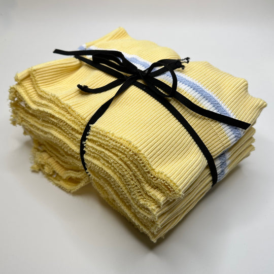 Multi-Use Ribbing - Light Yellow Multi Stripes - 10 Pack