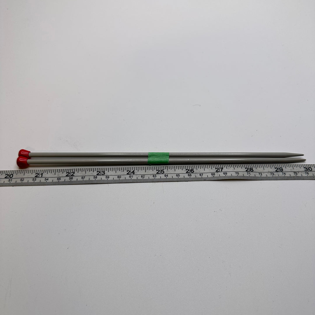 Knitting Needles Sewing Tool - Light Grey/Red - Individual