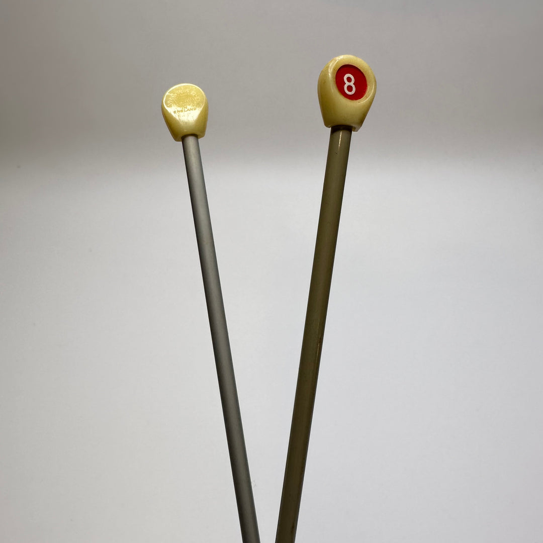 Knitting Needles Sewing Tool - Light Grey/Cream - Individual