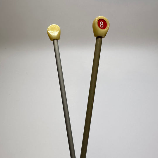 Knitting Needles Sewing Tool - Light Grey/Cream - Individual