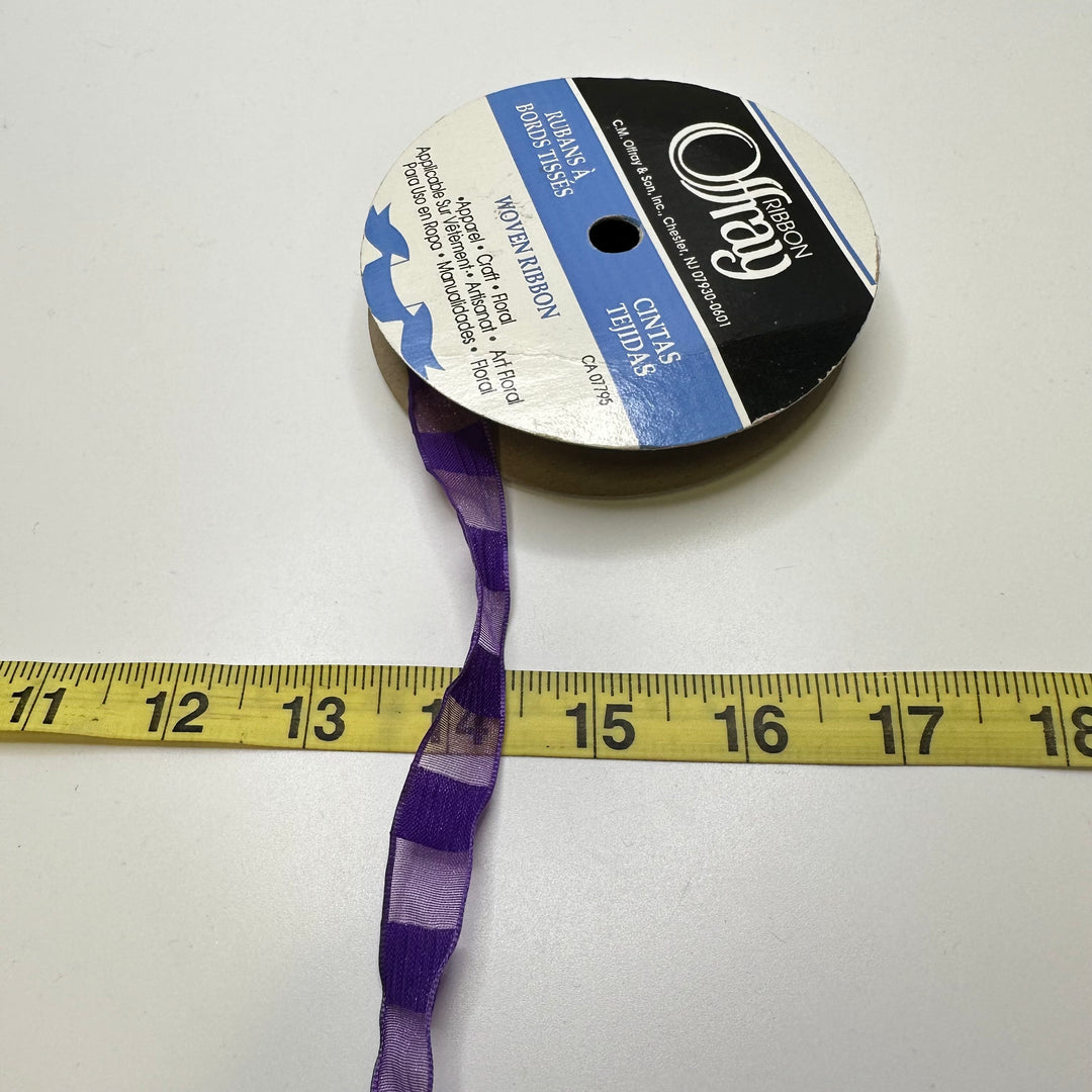 ⅝" (16mm)   Ribbon Trim - Purple - Roll