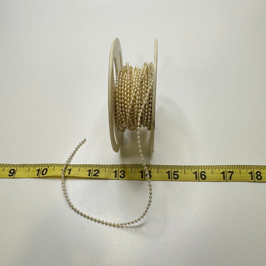 1/16" (2mm) Beaded  Beaded Trim - Cream - Roll