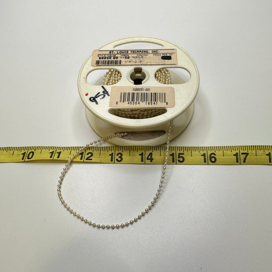 1/16" (2mm) Beaded  Beaded Trim - Cream - Roll